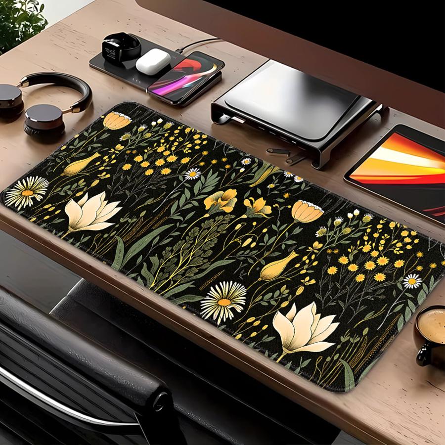 Anti slip Mouse Pad Computer L - Desk Setup Dark avaliação e preço