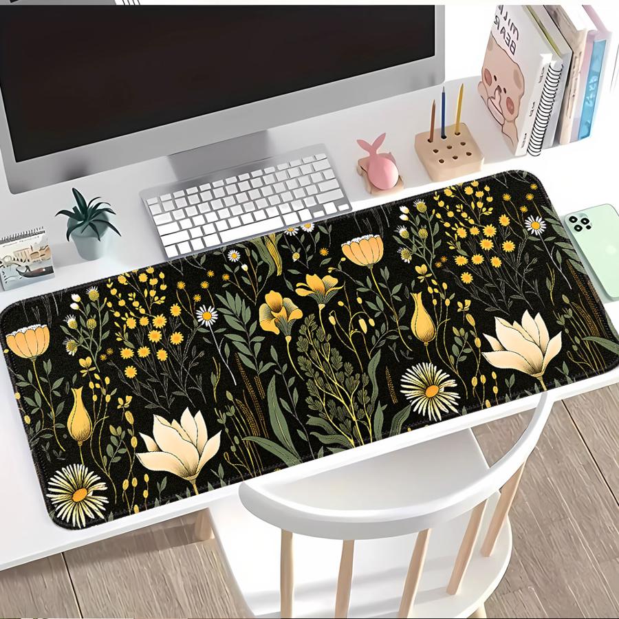 Anti slip Mouse Pad Computer L - Desk Setup Dark avaliação e preço