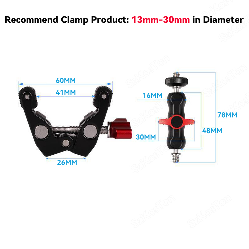 Multi-function Ball Head Super - Monitor Arm Clamp avaliação e preço