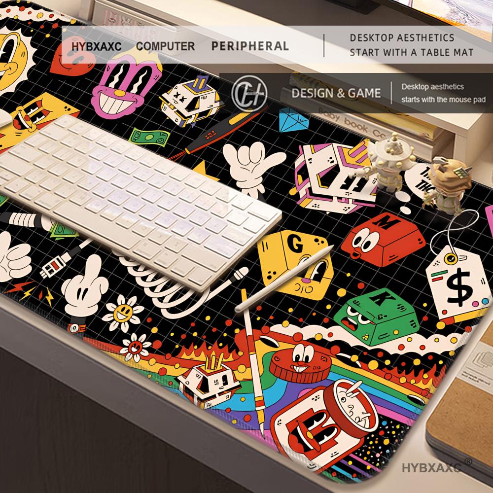 HYBXAXC Graffiti Mausepad Rug  - Desk Setup Diy avaliação e preço