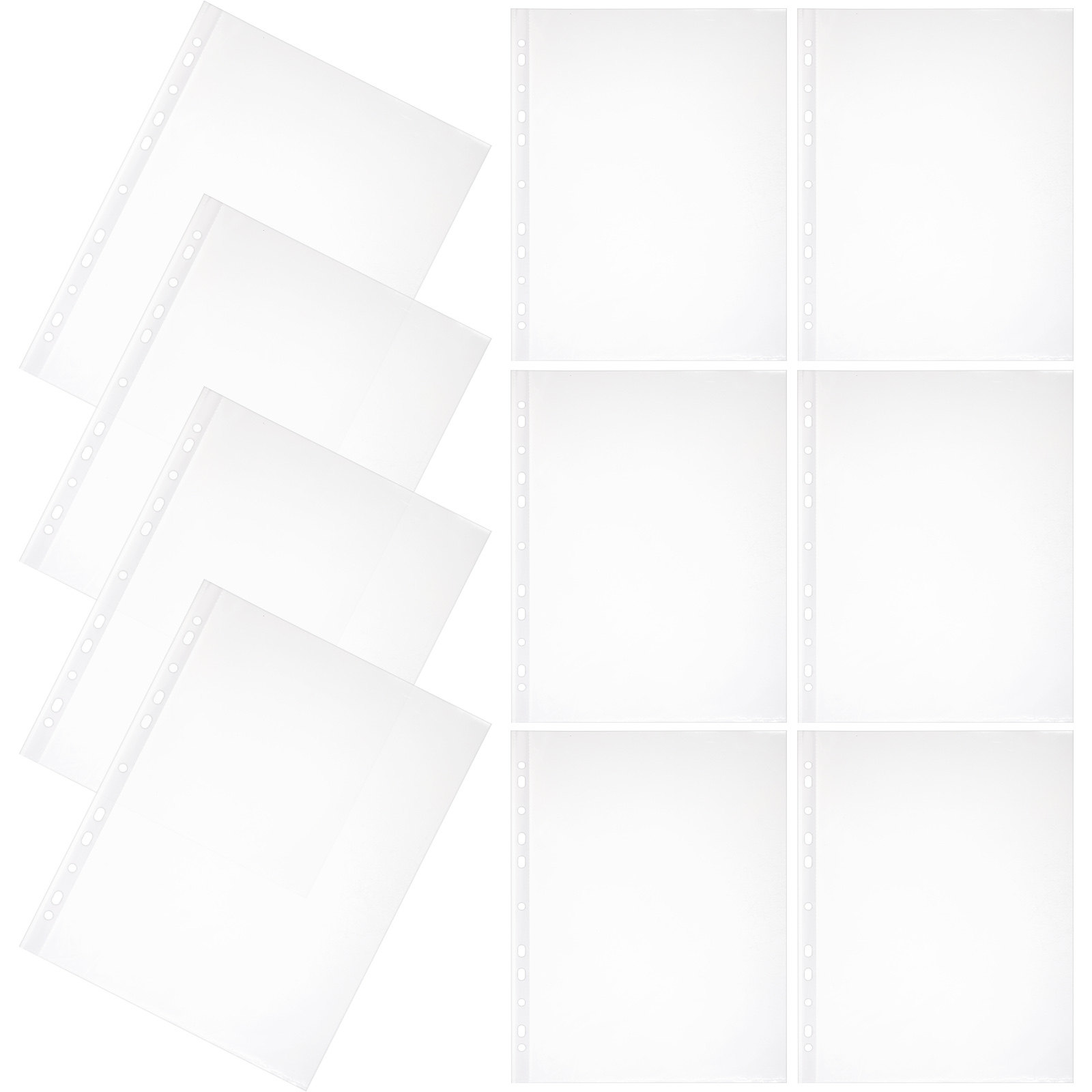 100Pcs Premium PP Page Protect - Desk Setup Photo avaliação e preço