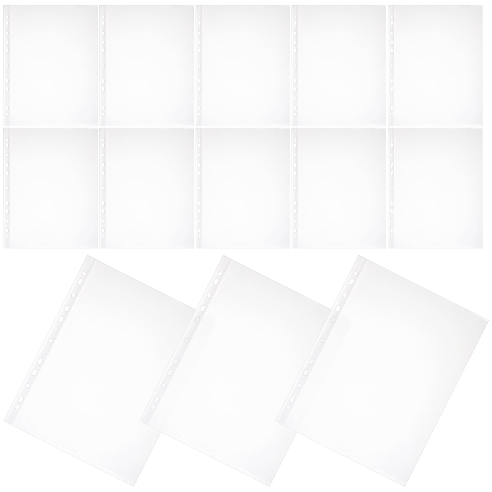 100Pcs Premium PP Page Protect - Desk Setup Photo avaliação e preço