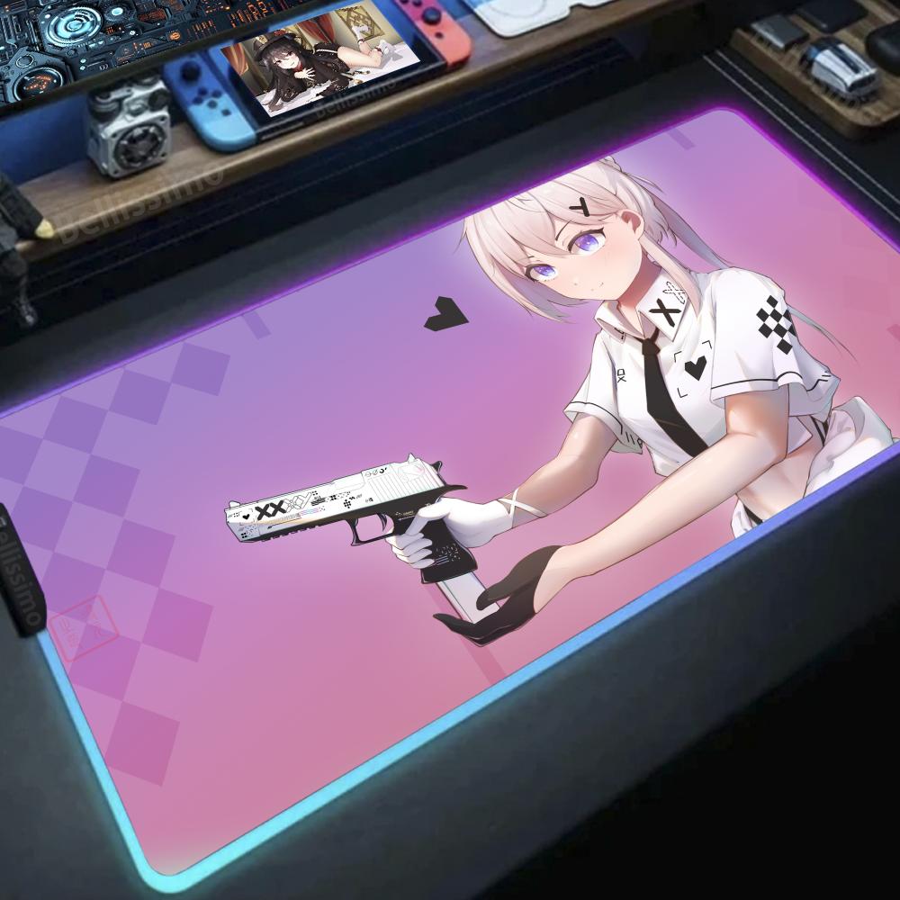 Girl with a gun Anime DIY game - Desk Setup Diy avaliação e preço