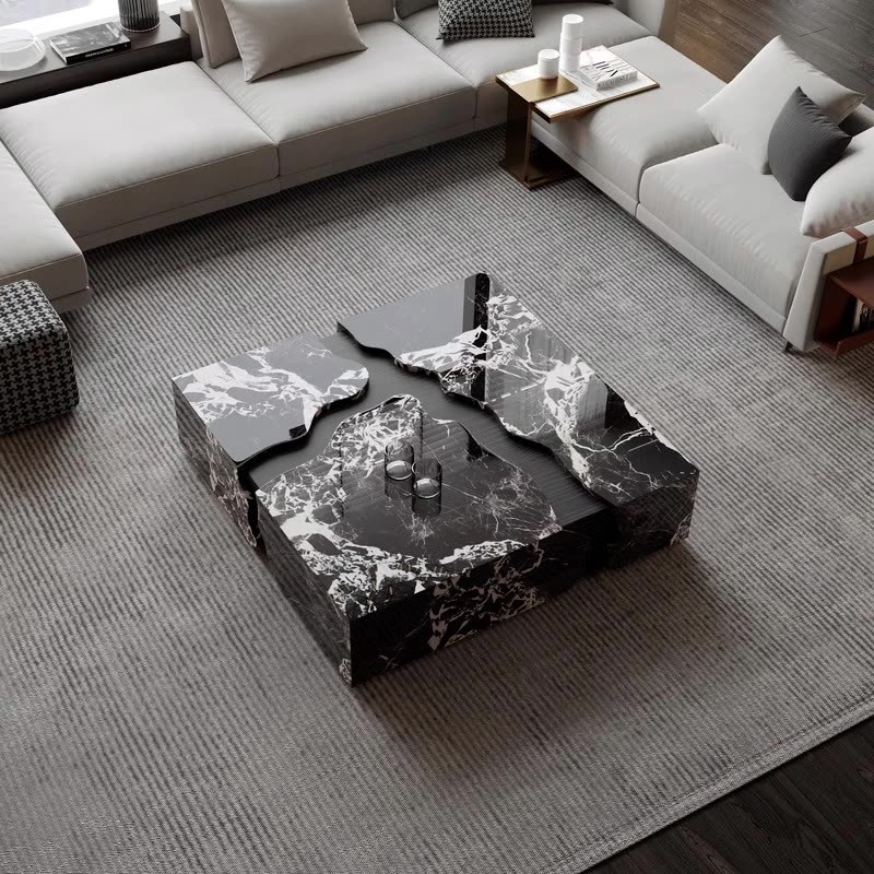 2025 Square Marble Coffee Tabl - Desk Setup Minimalist avaliação e preço