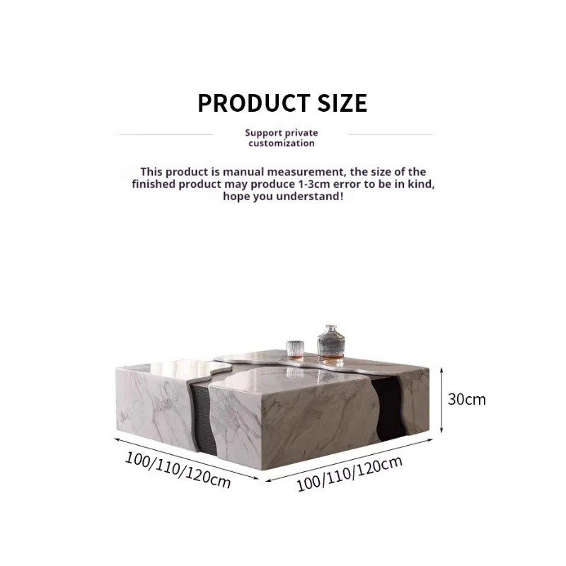 2025 Square Marble Coffee Tabl - Desk Setup Minimalist avaliação e preço