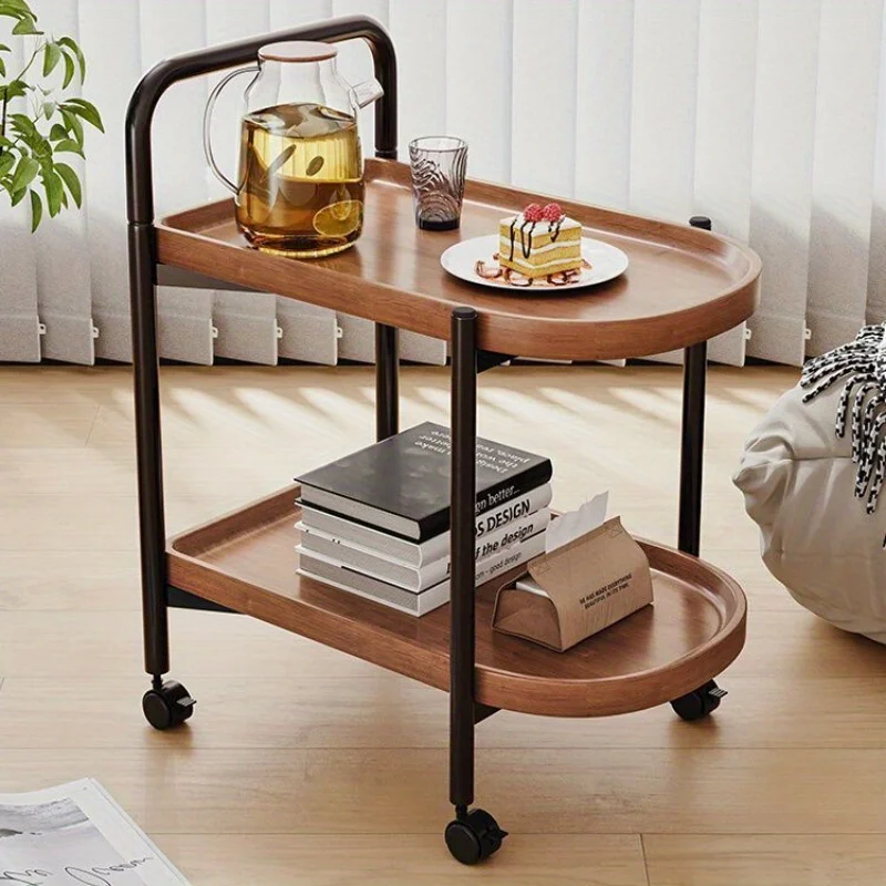 Nordic Style Rolling Side Tabl - Desk Setup Minimalist avaliação e preço