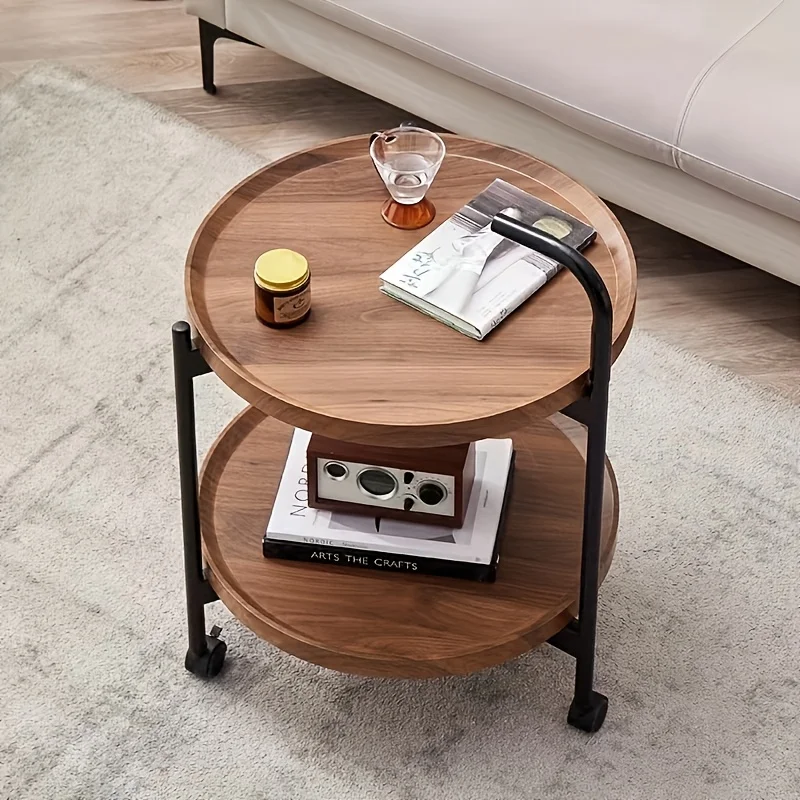 Nordic Style Rolling Side Tabl - Desk Setup Minimalist avaliação e preço