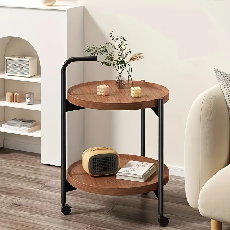 Nordic Style Rolling Side Tabl - Desk Setup Minimalist avaliação e preço