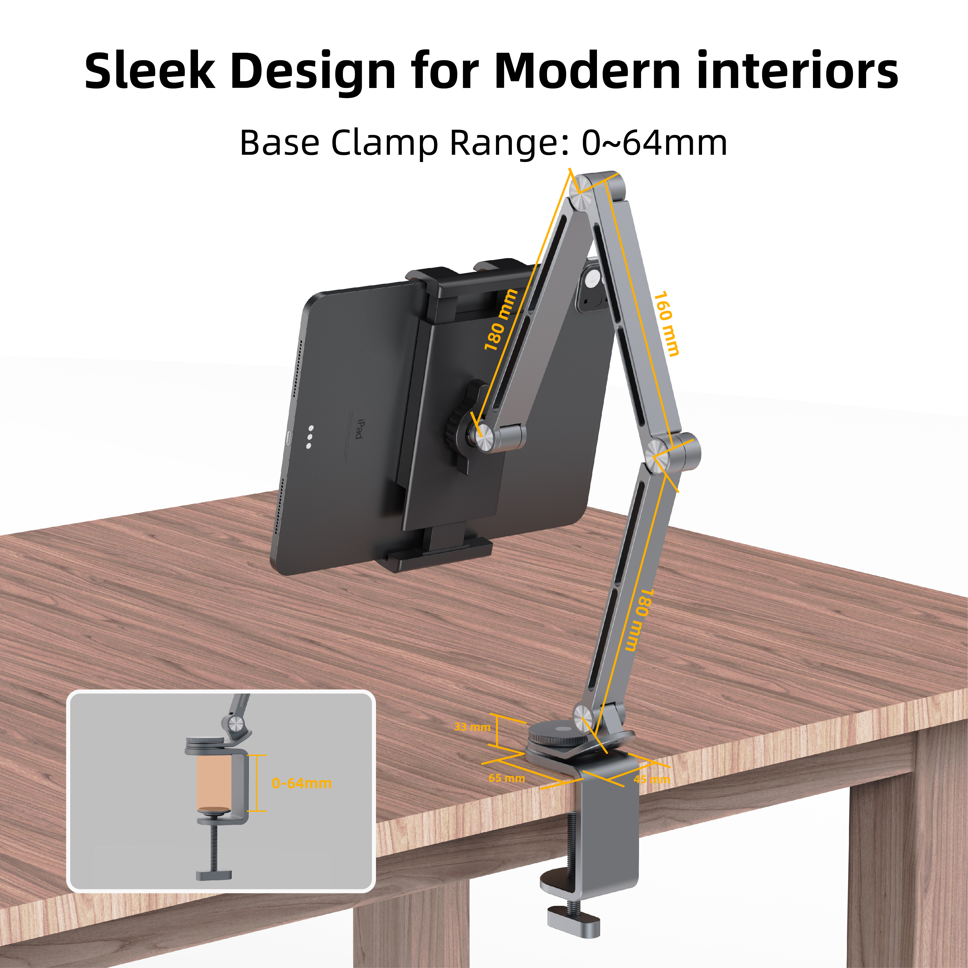 Kimdoole Tablet Desktop Cantil - Monitor Arm Clamp avaliação e preço