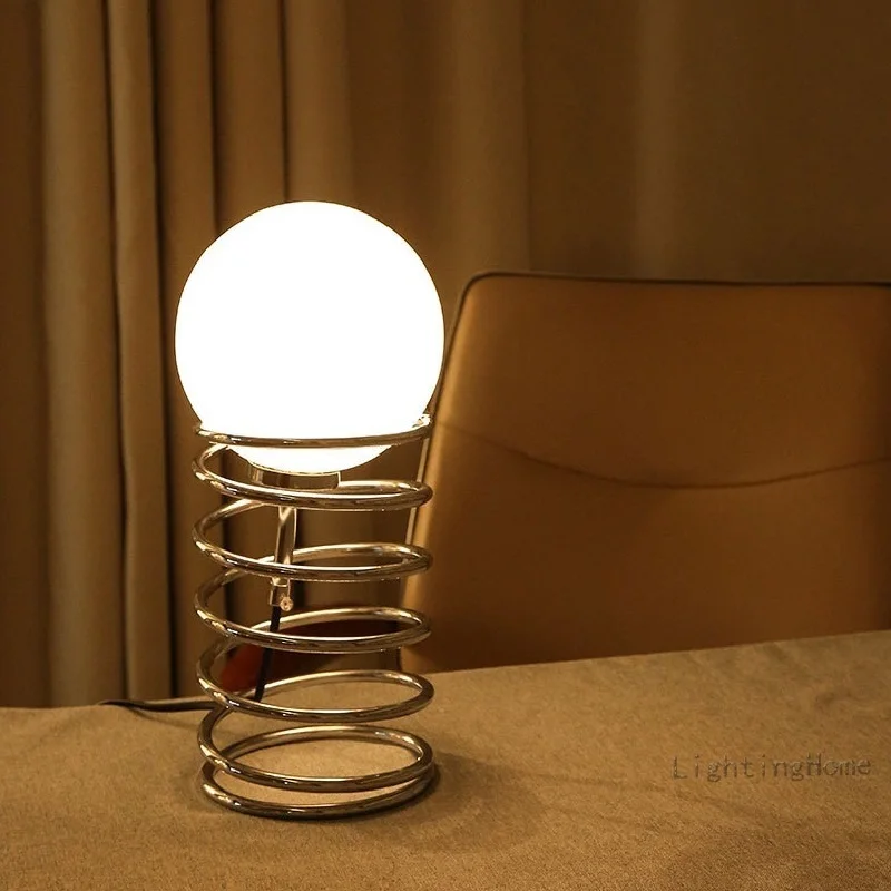 Ins Bauhaus Spring Table Lamp  - Desk Setup Minimalist avaliação e preço